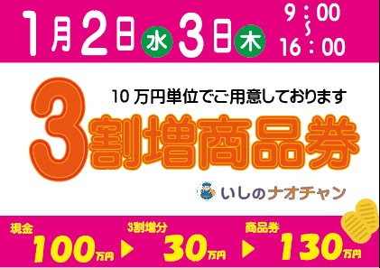 三割増し商品券